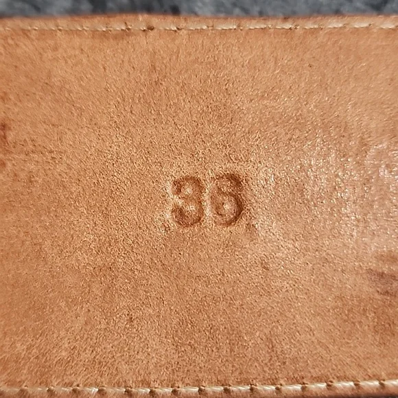 Dos De Oro Brown Crocodile Embossed Belt - Picture 3 of 8